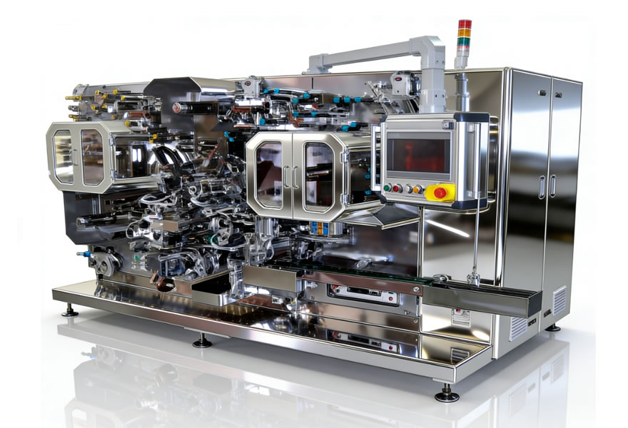 全自动双针方形小聚合物卷绕机